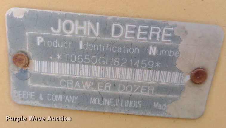 image for item NY9359 1996 John Deere  650G dozer