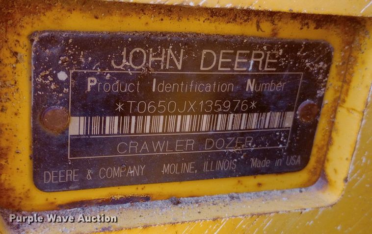 image for item NY9362 2007 John Deere 650J XLT dozer