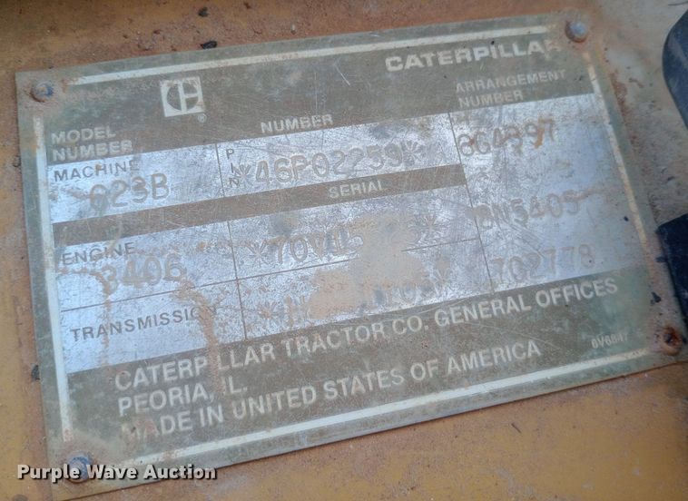 image for item NY9367 1986 Caterpillar 623B elevating scraper