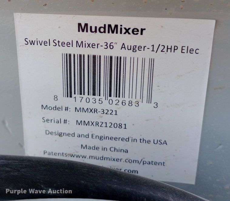 image for item NY9371 Mudmixer MMXR-3221 concrete mixer