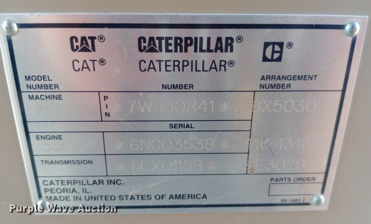 image for item NY9376 1997 Caterpillar  14H motor grader