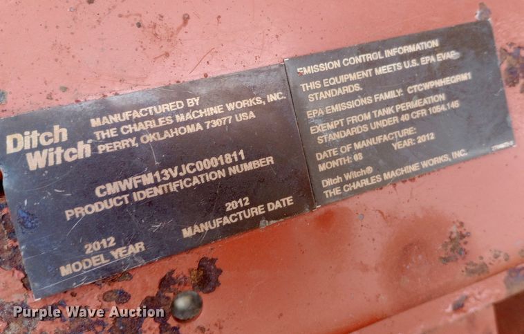 image for item NY9391 2012 Ditch Witch JT2020 directional boring unit