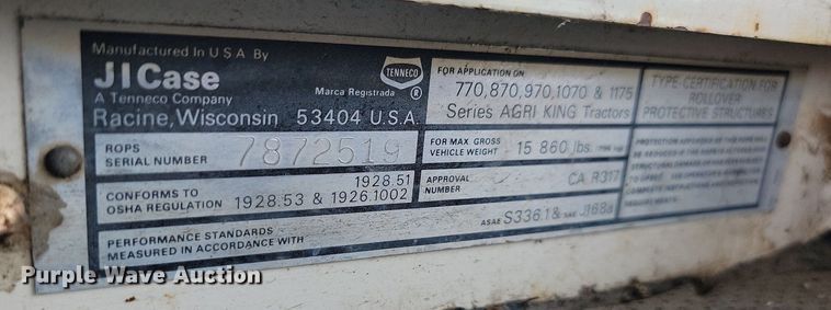 image for item OD9625 Case 1070 tractor