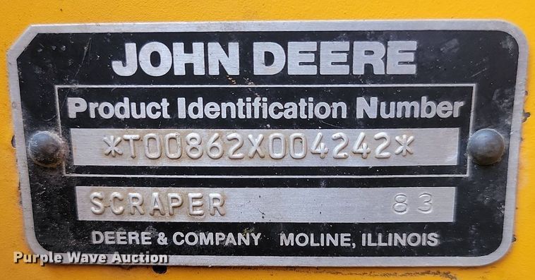 image for item OD9633 1983 John Deere 862 elevating scraper