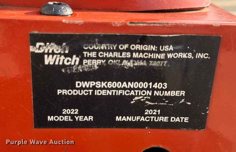 image for item OF9785 2022 Ditch Witch  SK600 compact utility loader