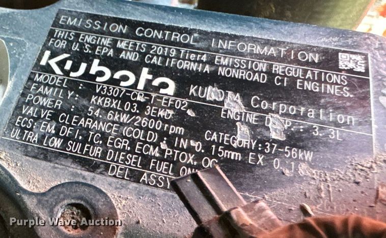 image for item OF9859 2019 Kubota SSV75 skid steer loader