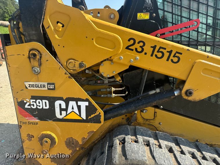 image for item OF9877 2016 Caterpillar  259D tracked skid steer loader