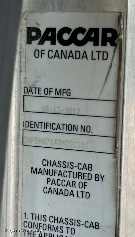 image for item OF9891 2013 Peterbilt 337 utility / service truck