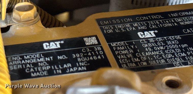 image for item OF9892 2017 Caterpillar 308E2 CR mini excavator