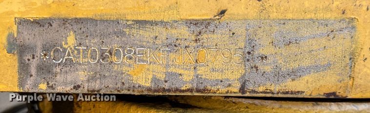 image for item OF9892 2017 Caterpillar 308E2 CR mini excavator