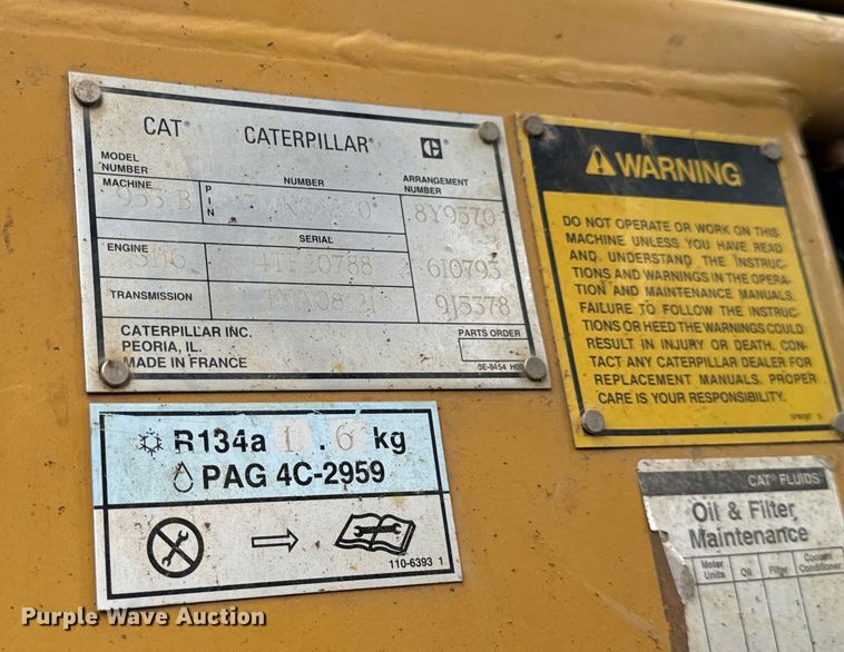 image for item OF9893 1995 Caterpillar  953B track loader