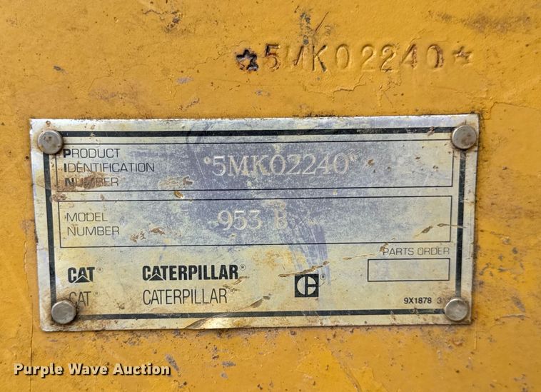 image for item OF9893 1995 Caterpillar  953B track loader