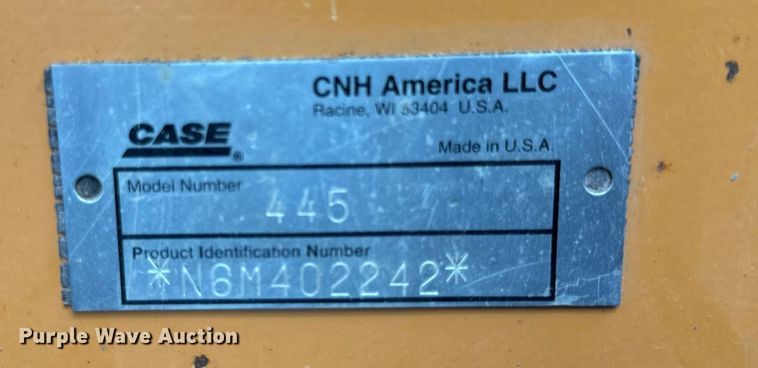 image for item OF9894 2006 Case 445 skid steer loader