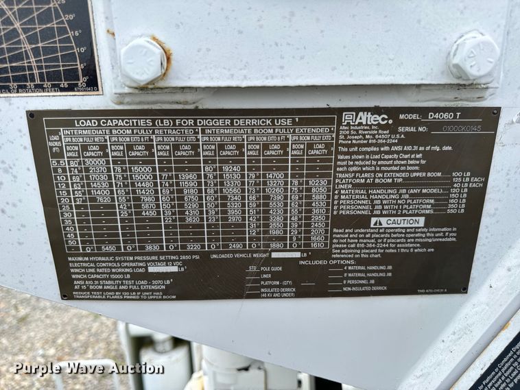 image for item OF9909 Digger derrick bed 