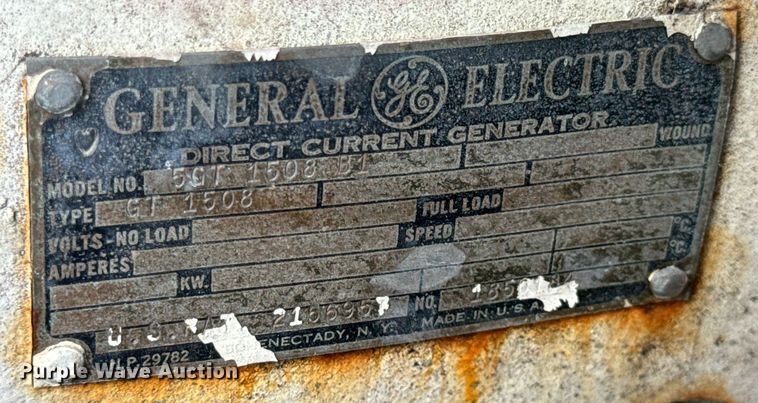 image for item OF9917 1942 General Electric  1942-A light plant