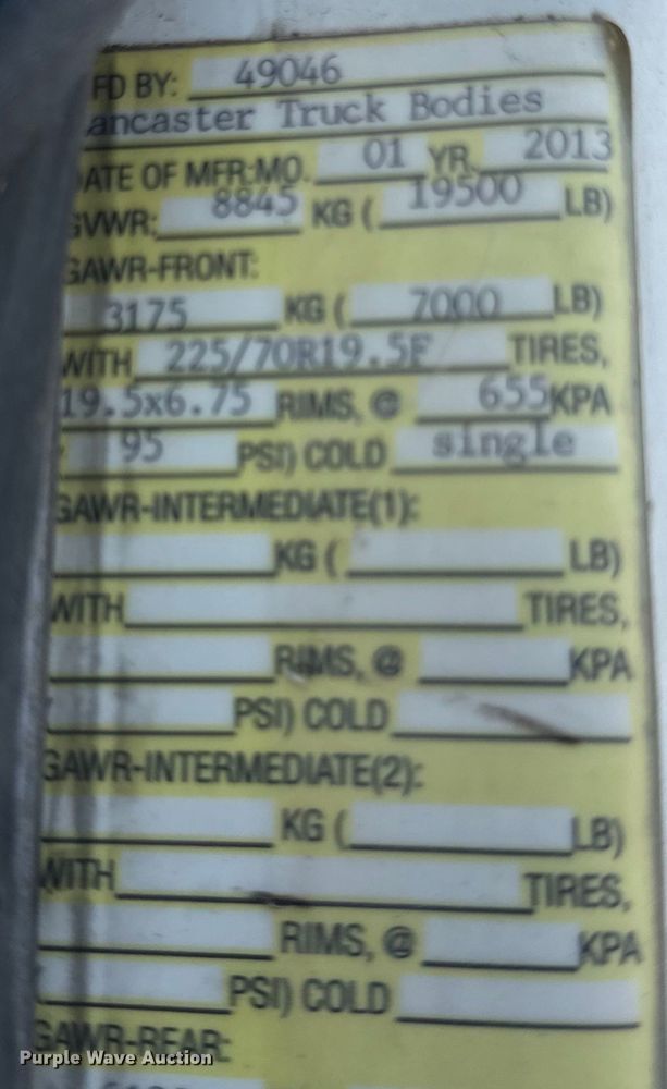 image for item OG9582 2013 International  Terrastar truck cab and chassis