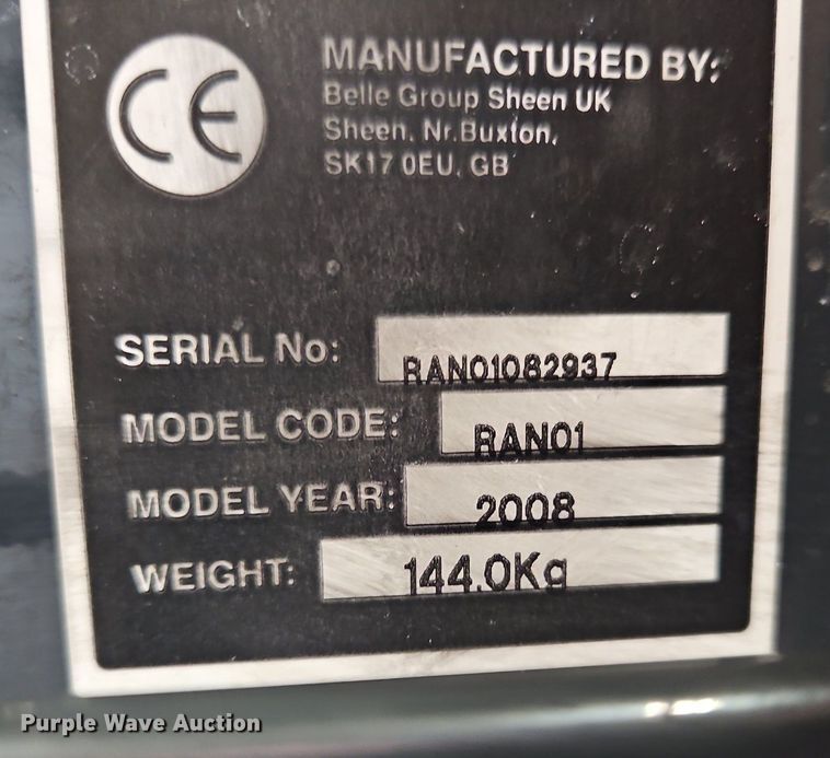 image for item OJ9749 2008 Belle Group Ranger 450 concrete saw