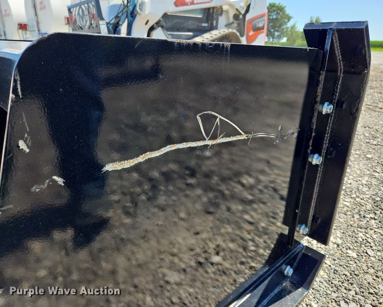 image for item OJ9755 Express Steel Inc skid steer snow pusher