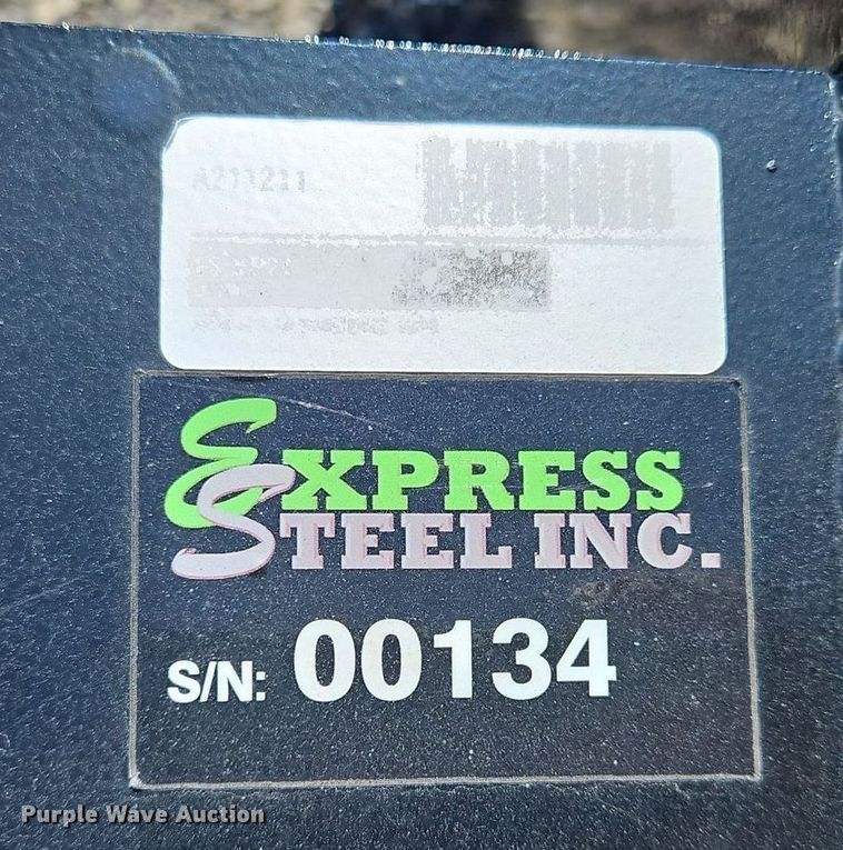 image for item OJ9755 Express Steel Inc skid steer snow pusher