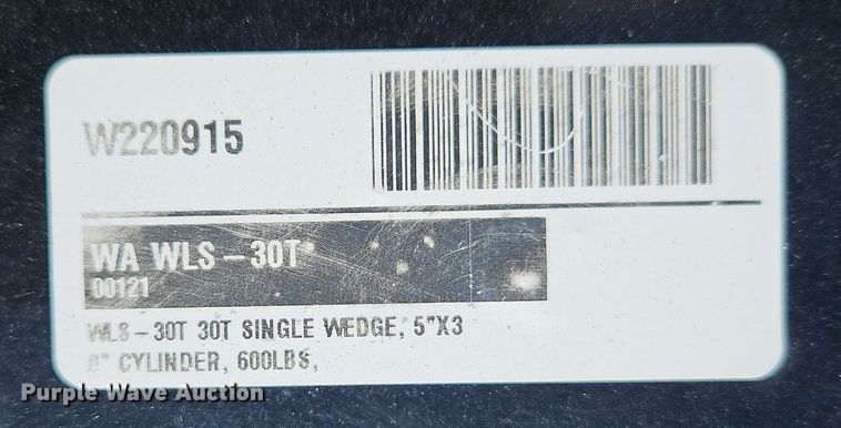 image for item OJ9758 Warrior Attachments  WLS-30T skid steer log splitter