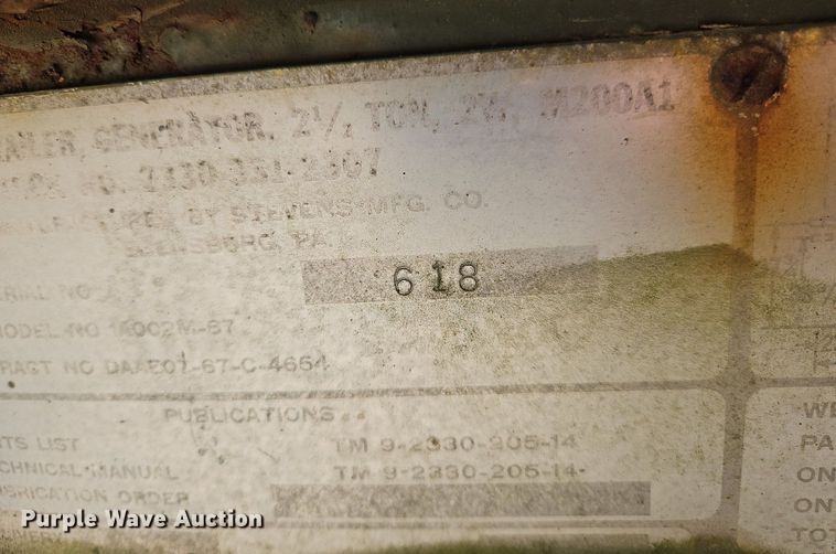 image for item OJ9761 Stevens MFG M200A1 generator