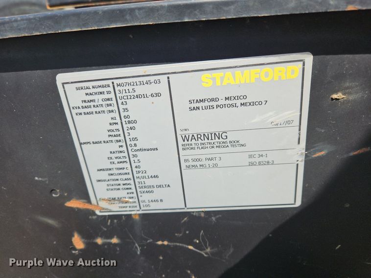 image for item OJ9763 Stanford generator