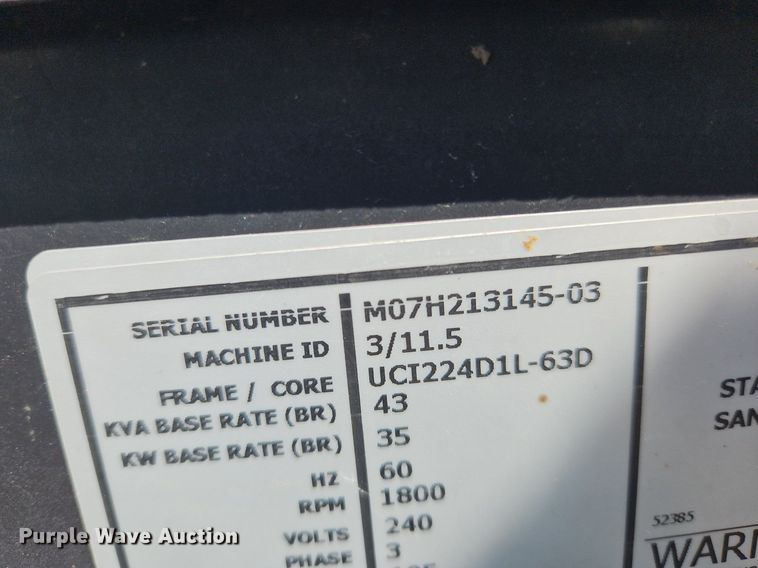 image for item OJ9763 Stanford generator