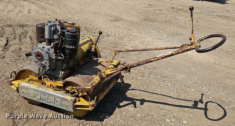 image for item OJ9764 Bomag walk behind double drum vibratory roller