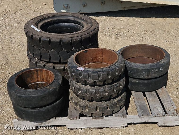 image for item OJ9769 Pallet of forklift tires
