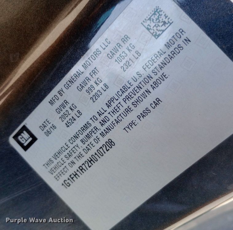 image for item DP1274 2017 Chevrolet  Camaro 