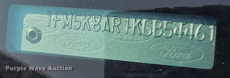 image for item DQ4488 2019 Ford Explorer Police Interceptor  SUV