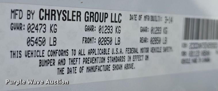 image for item DQ4516 2014 Dodge  Charger Police 