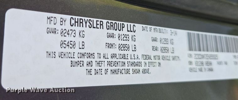 image for item DQ4519 2014 Dodge  Charger Police 