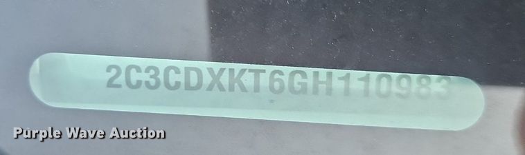 image for item DQ4521 2016 Dodge  Charger Police 