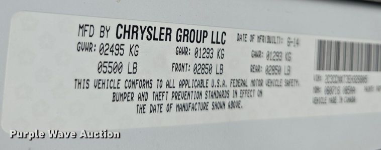 image for item DQ4523 2014 Dodge  Charger Police 