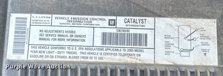 image for item DQ6916 2003 GMC Yukon SUV