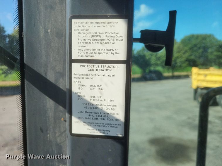 image for item DR4890 2005 John Deere  444J wheel loader