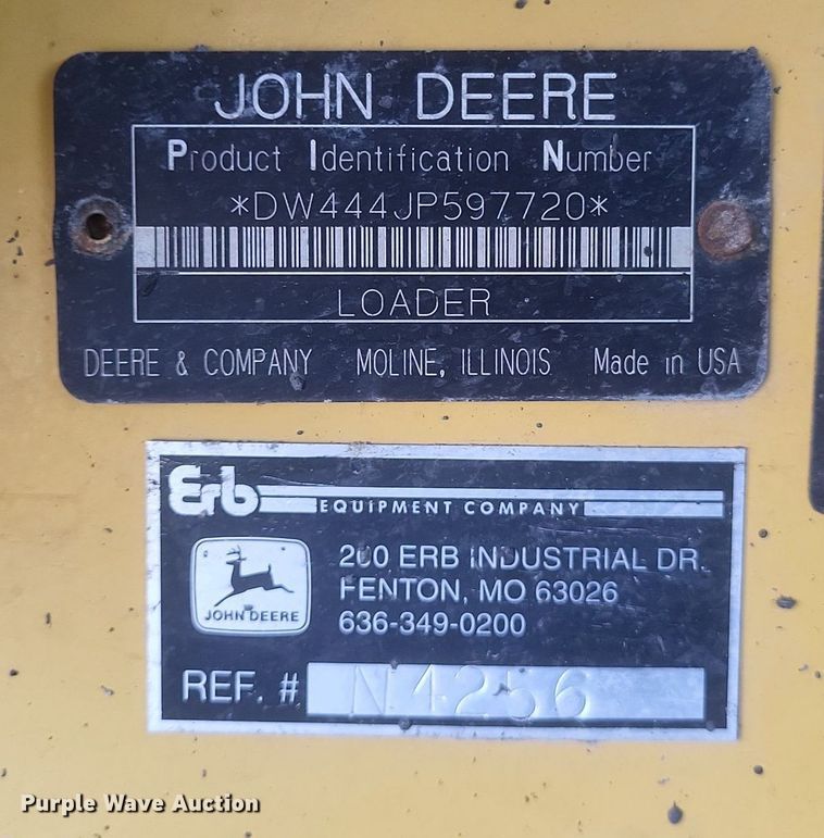 image for item DR4890 2005 John Deere  444J wheel loader