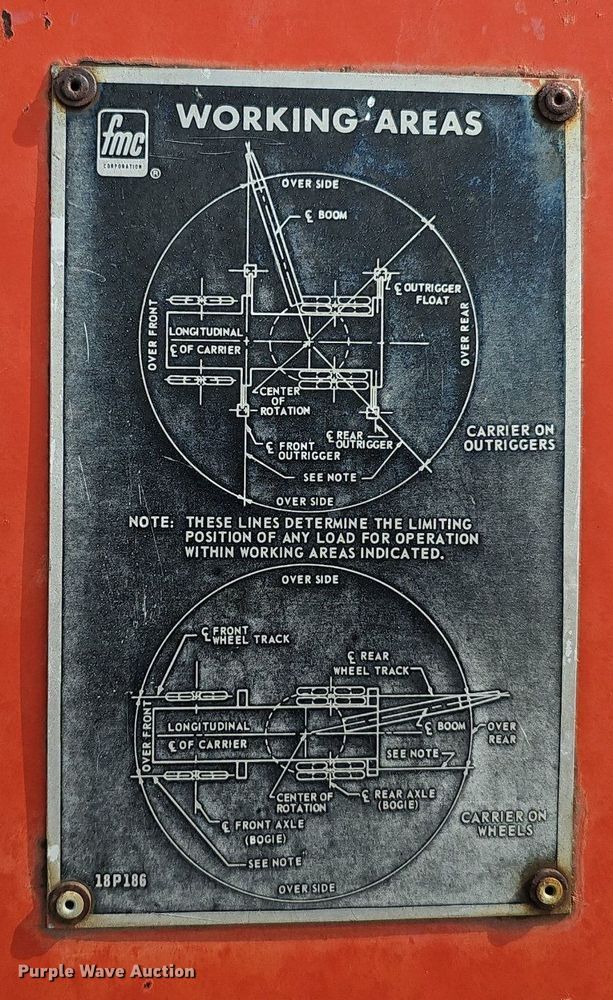 image for item DS4651 1982 FMC Link-Belt HC-78B crane