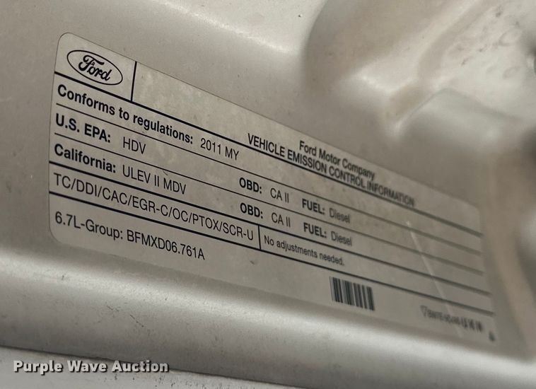 image for item EG0503 2011 Ford F250 Super Duty SuperCab pickup truck