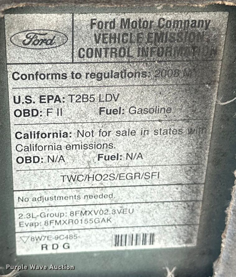 image for item EG0505 2008 Ford Fusion 