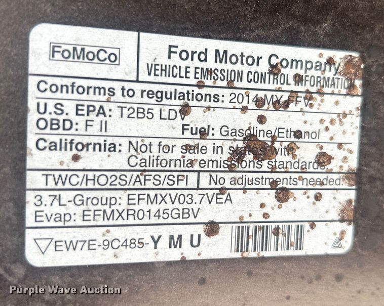 image for item EG0511 2014 Ford Taurus Police Interceptor 