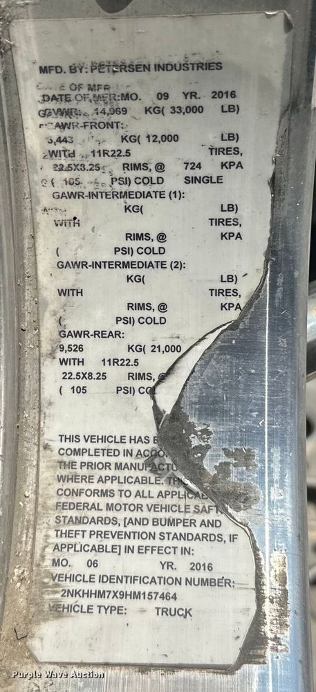 image for item EG0522 2017 Kenworth T370 grapple crane truck