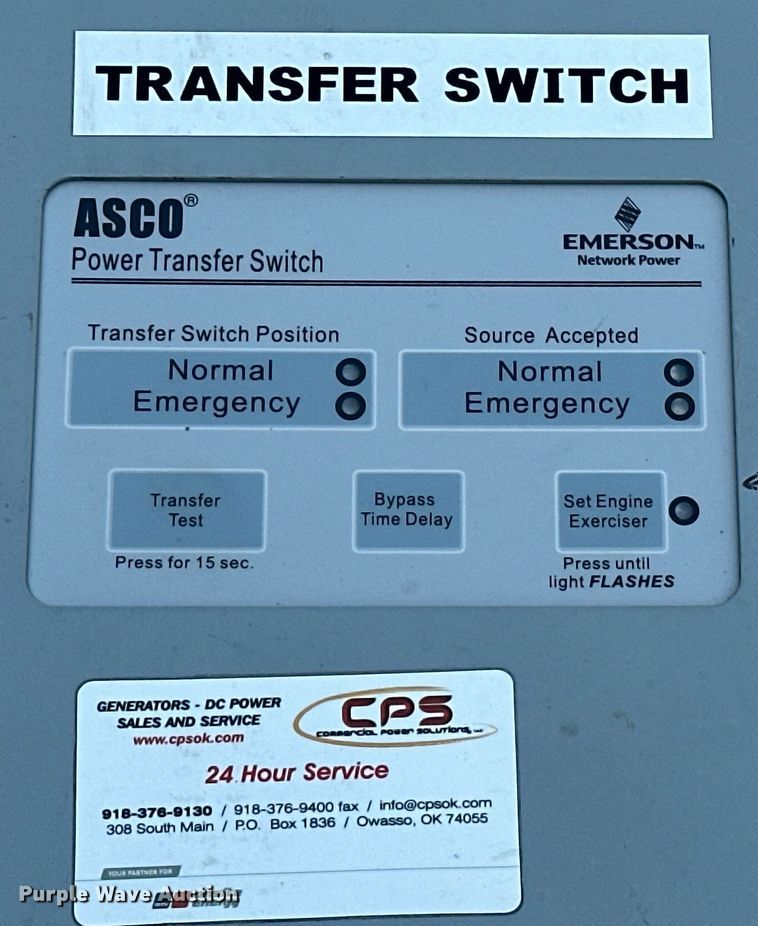 image for item EG0525 2009 Katolight SNL80GG6 generator