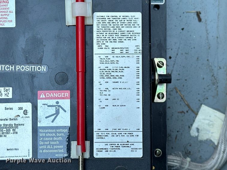 image for item EG0525 2009 Katolight SNL80GG6 generator