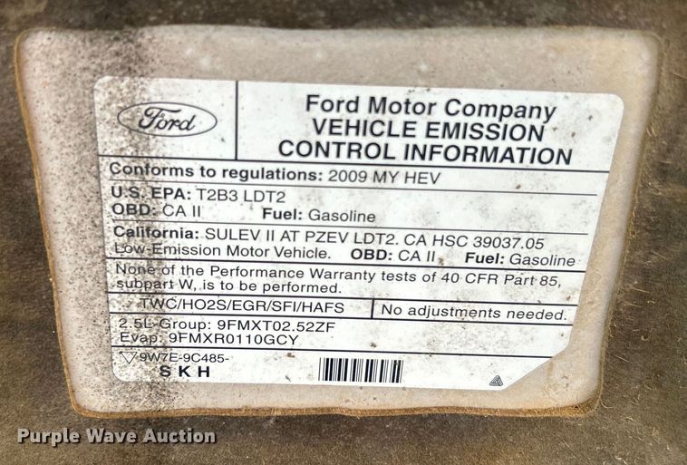 image for item EG0535 2009 Ford Escape Hybrid SUV
