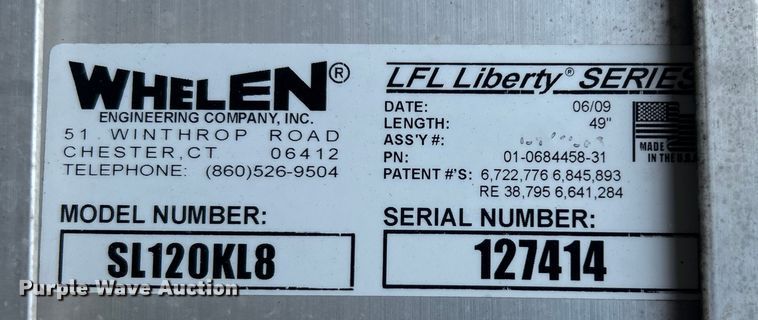 image for item EG0540 Approximately 70 Whelen lightbars