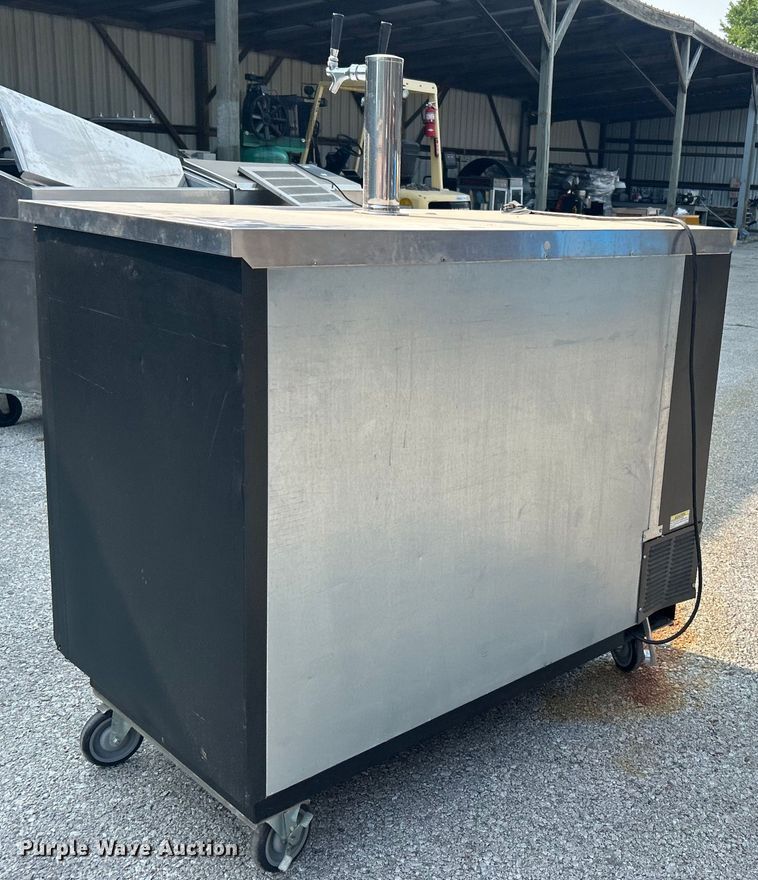 image for item EG0541 Beverage-Air DD50&nbsp;Wide Dual Tap Black beer dispenser 