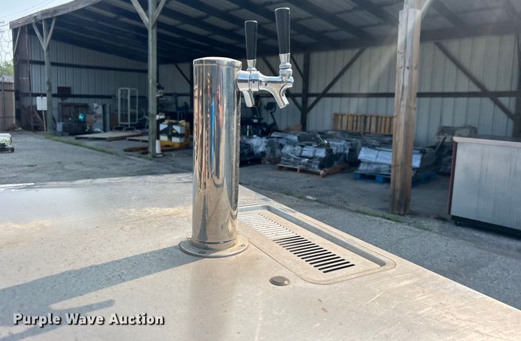 image for item EG0541 Beverage-Air DD50&nbsp;Wide Dual Tap Black beer dispenser 