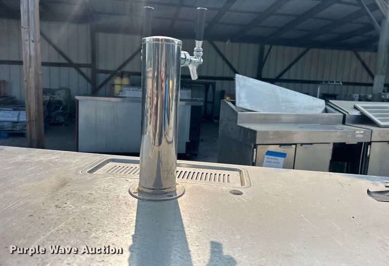 image for item EG0541 Beverage-Air DD50&nbsp;Wide Dual Tap Black beer dispenser 